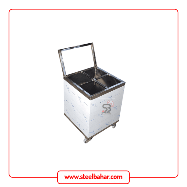 4-wheeled steel skewer stand