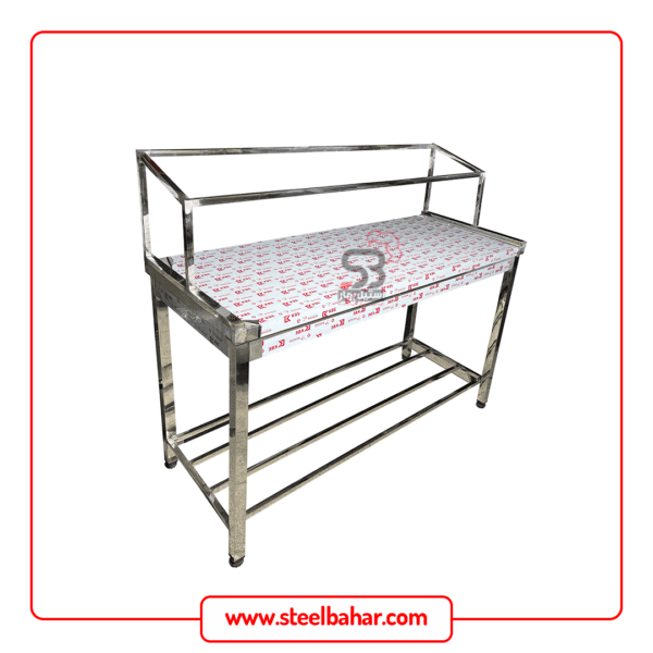 Stainless steel workbench without banmarie