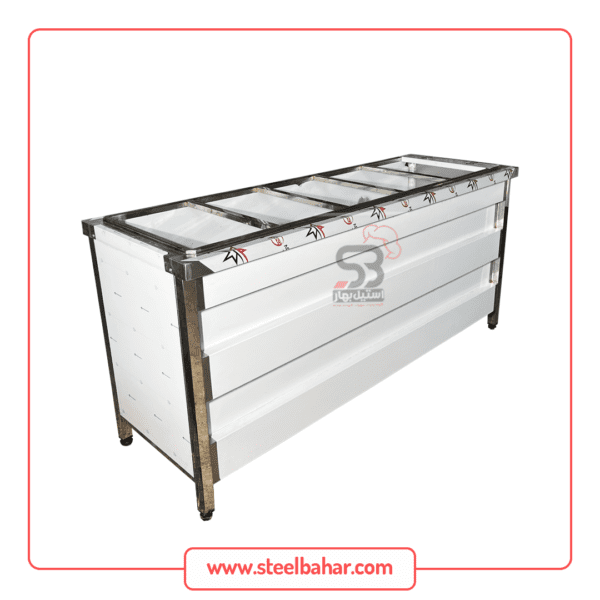 کانتر گرم پنج لگنه کابینت دار